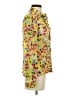 Saloni Print Yellow Long Sleeve Blouse Size 4 - photo 4
