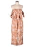 Minkpink 100% Viscose Paisley Brown Jumpsuit Size L - photo 1