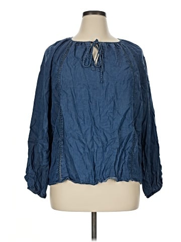 Jones New York Signature Long Sleeve Blouse (view 1)