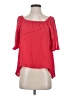 Venus 100% Viscose Red 3/4 Sleeve Blouse Size XS - photo 1