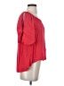 Venus 100% Viscose Red 3/4 Sleeve Blouse Size XS - photo 4