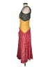 Saloni Red Black Cocktail Dress Size 6 - photo 5