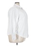 Torrid Solid White Long Sleeve Button-Down Shirt Size 3X Plus (3) - photo 4
