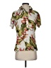 Assorted Brands 100% Rayon Tropical Green Short Sleeve Blouse Size XS - photo 1