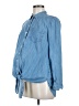 Gap - Maternity Blue Long Sleeve Button-Down Shirt Size Sm Maternity - photo 1