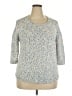 Talbots Tweed Blue Pullover Sweater Size 2X - photo 1
