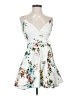 Trixxi 100% Polyester Floral White Cocktail Dress Size 0 - photo 1