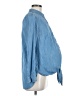 Gap - Maternity Blue Long Sleeve Button-Down Shirt Size Sm Maternity - photo 4