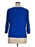 NY Collection Blue 3/4 Sleeve T-Shirt Size 1X - photo 2