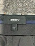 Theory Plaid Gray Wool Skirt Size 10 - photo 4