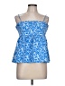 THML 100% Polyester Blue Sleeveless Blouse Size L - photo 1