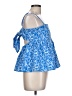 THML 100% Polyester Blue Sleeveless Blouse Size L - photo 4