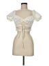 Adika Ivory Short Sleeve Top Size M - photo 1