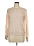 Adrianna Papell Metallic Tan Sweatshirt Size L - photo 1