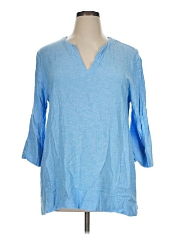 Lands' End 3/4 Sleeve Blouse (view 1)