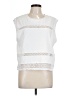 Rag & Bone 100% Cotton White Short Sleeve Top Size L - photo 1