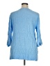 Lands' End Blue 3/4 Sleeve Blouse Size XL - photo 2