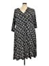 Elementz Print Black Casual Dress Size 3X - photo 1