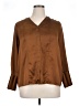 Carlisle 100% Silk Brown Blouse Size 16 - photo 1