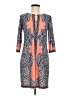 Assorted Brands Paisley Orange Casual Dress Size 8 - photo 1