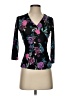 Candie's Black 3/4 Sleeve Blouse Size XS - photo 1