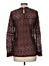 Listicle Burgundy Long Sleeve Blouse Size M - photo 2