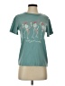 Zoe+Liv 100% Polyester Teal Short Sleeve T-Shirt Size XS - photo 1
