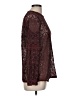 Listicle Burgundy Long Sleeve Blouse Size M - photo 4