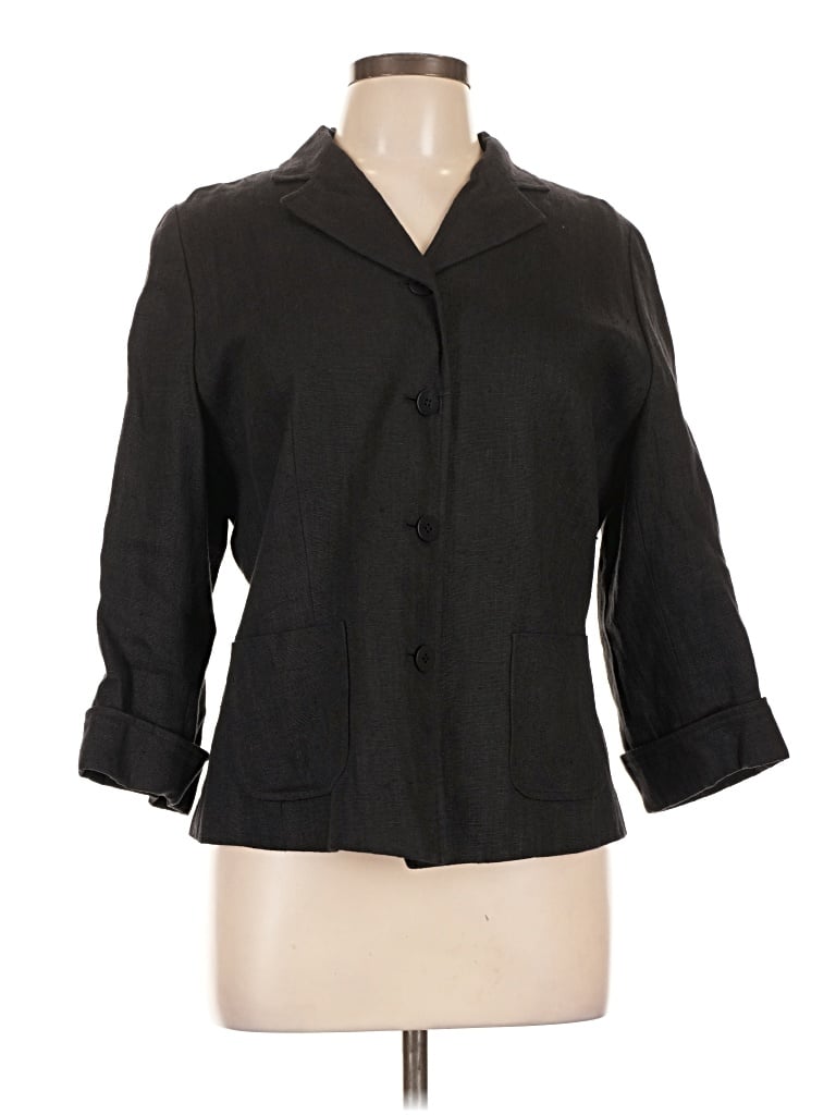 Pre-owned Ann Taylor Blazer Jacket In Black