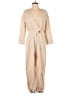 En Saison 100% Cotton Solid Tan Jumpsuit Size M - photo 1