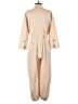 En Saison 100% Cotton Solid Tan Jumpsuit Size M - photo 2