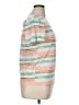 Ava James 100% Polyester Stripes Teal Short Sleeve T-Shirt Size XL - photo 4