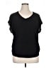 Tahari Black Short Sleeve Top Size XL - photo 1