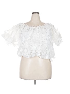 Forever That Girl for Anthropologie Short Sleeve Blouse (view 1)