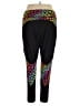 Pop Fit Hearts Black Active Pants Size 3X - photo 2