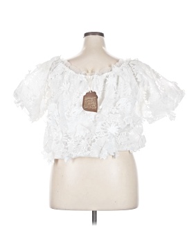 Forever That Girl for Anthropologie Short Sleeve Blouse (view 2)