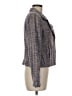 Helene Sidel 100% Silk Tweed Purple Silk Blazer Size 8 - photo 4