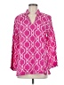 Escapada 100% Rayon Pink Long Sleeve Polo Size M - photo 1