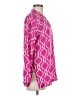 Escapada 100% Rayon Pink Long Sleeve Polo Size M - photo 4