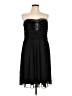 THREE PINK HEARTS 100% Polyester Black Cocktail Dress Size L - photo 1