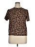 Unbranded Animal Print Brown Short Sleeve Turtleneck Size XL - photo 1