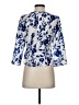 Wray 100% Polyester Blue 3/4 Sleeve Blouse Size XS - photo 2