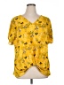 Weston 100% Polyester Yellow Short Sleeve Blouse Size 1X - photo 1