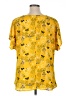 Weston 100% Polyester Yellow Short Sleeve Blouse Size 1X - photo 2