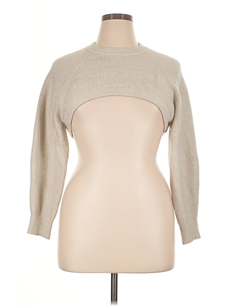 Pre-owned H&m Turtleneck Sweater In Tan