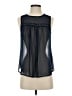 Lily White Blue Sleeveless Blouse Size S - photo 1