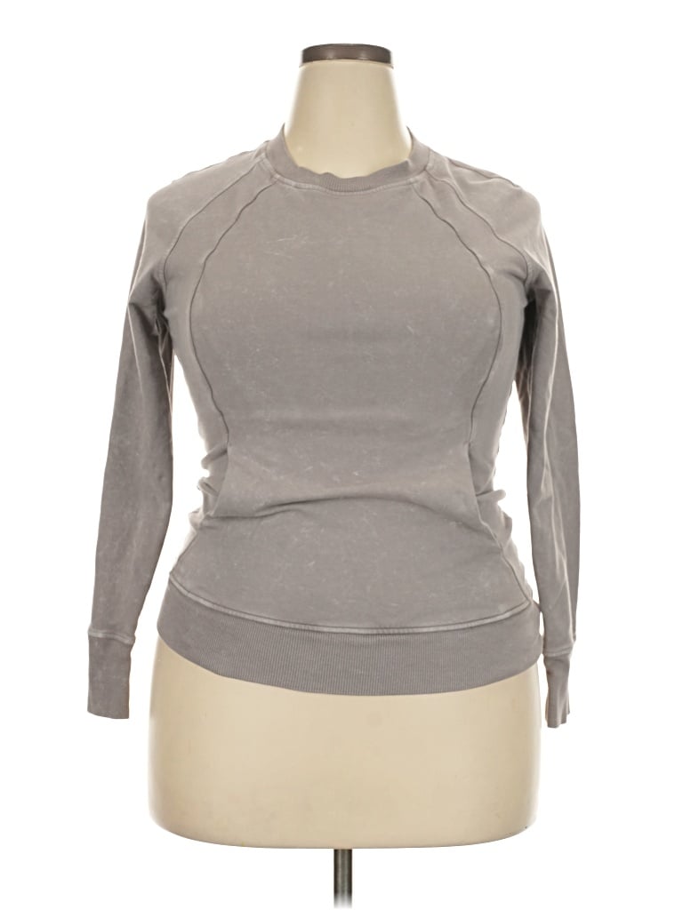 Pre-owned Lululemon Athletica Sweatshirt In Gray