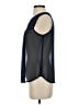 Lily White Blue Sleeveless Blouse Size S - photo 5