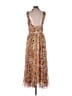 AMUR 100% Polyester Paisley Brown Casual Dress Size 12 - photo 2
