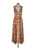 AMUR 100% Polyester Paisley Brown Casual Dress Size 12 - photo 1